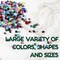 Assorted Glass Beads for Jewelry Making, DIY Lamp Work, Arts and Crafts, and Decorative Hobby Artistry, Colorful Crystal Assortment Bulk Mix, 4-18mm (Mixed Colors) (1)